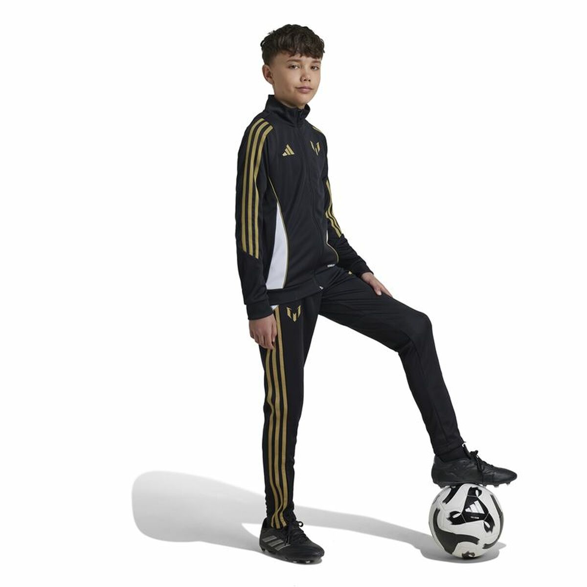 Image secondaire de Pantalon de sport long Adidas Messi Infantil Noir