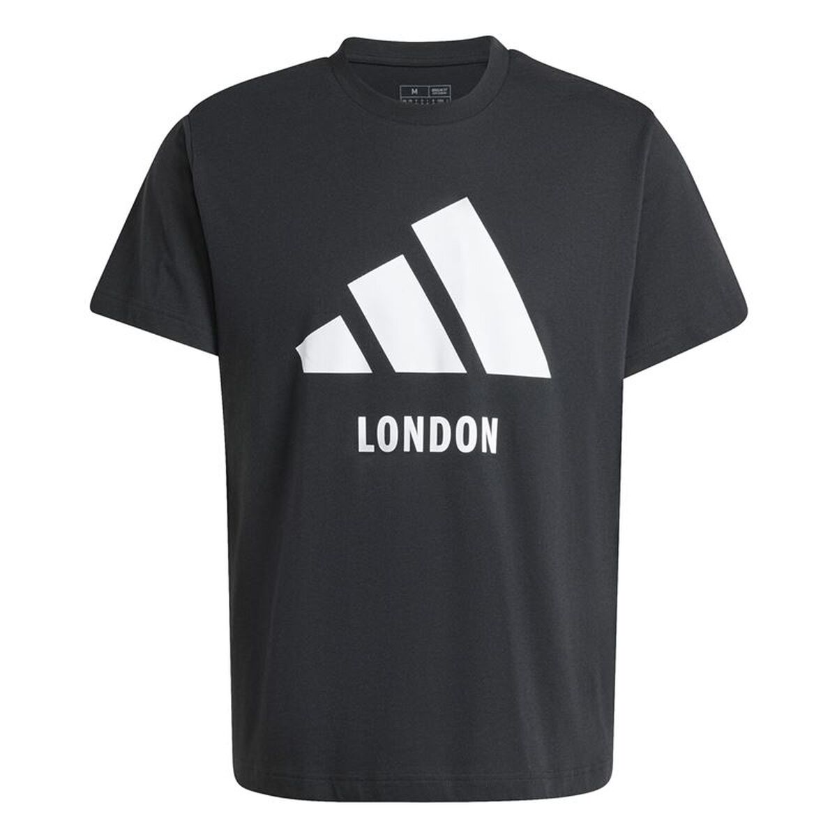 Heren-T-Shirt met Korte Mouwen Adidas London Zwart