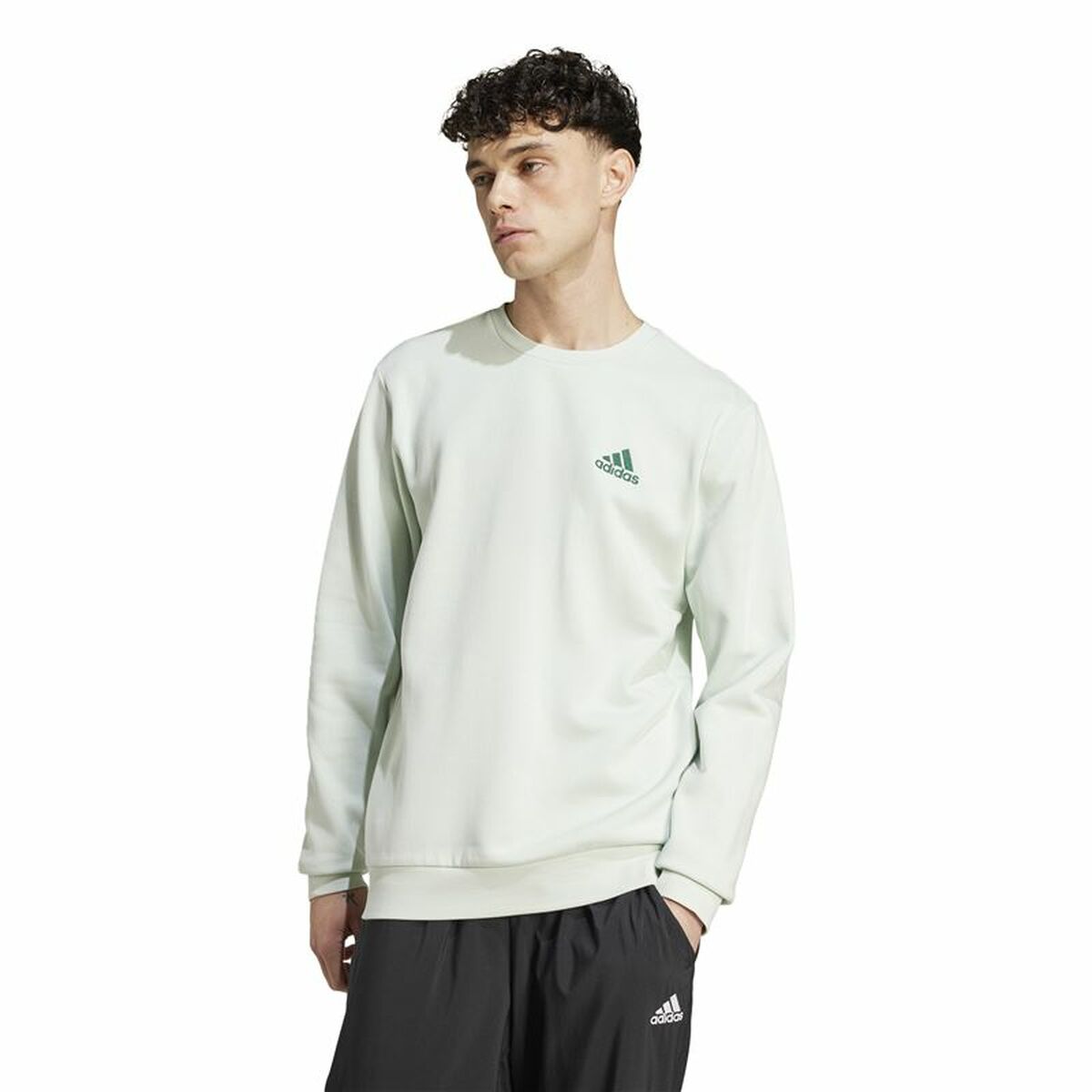 Image secondaire de Sweat sans capuche homme Adidas Essentials Vert XXL