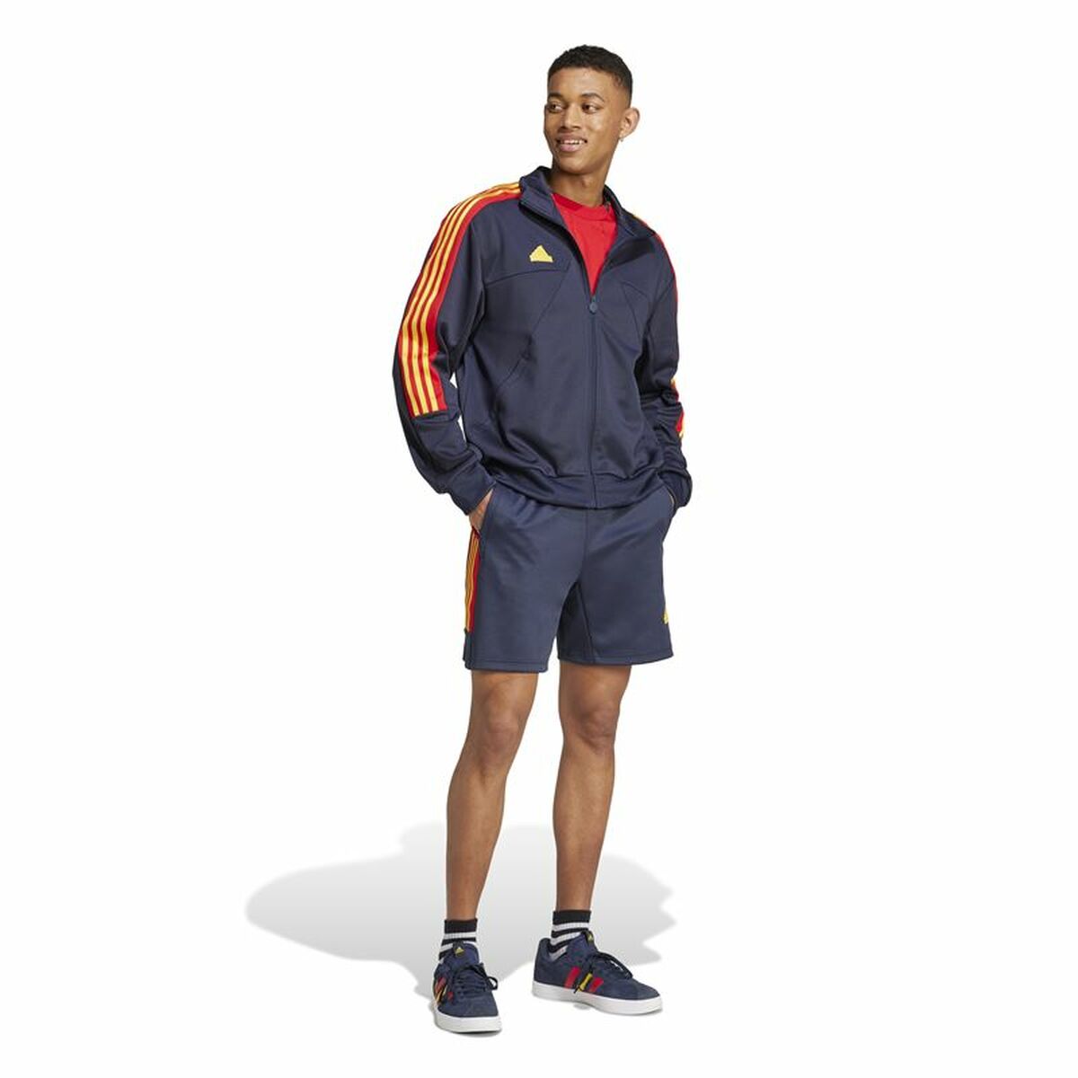 Sportbroek Adidas House of Tiro National Pack Marineblauw