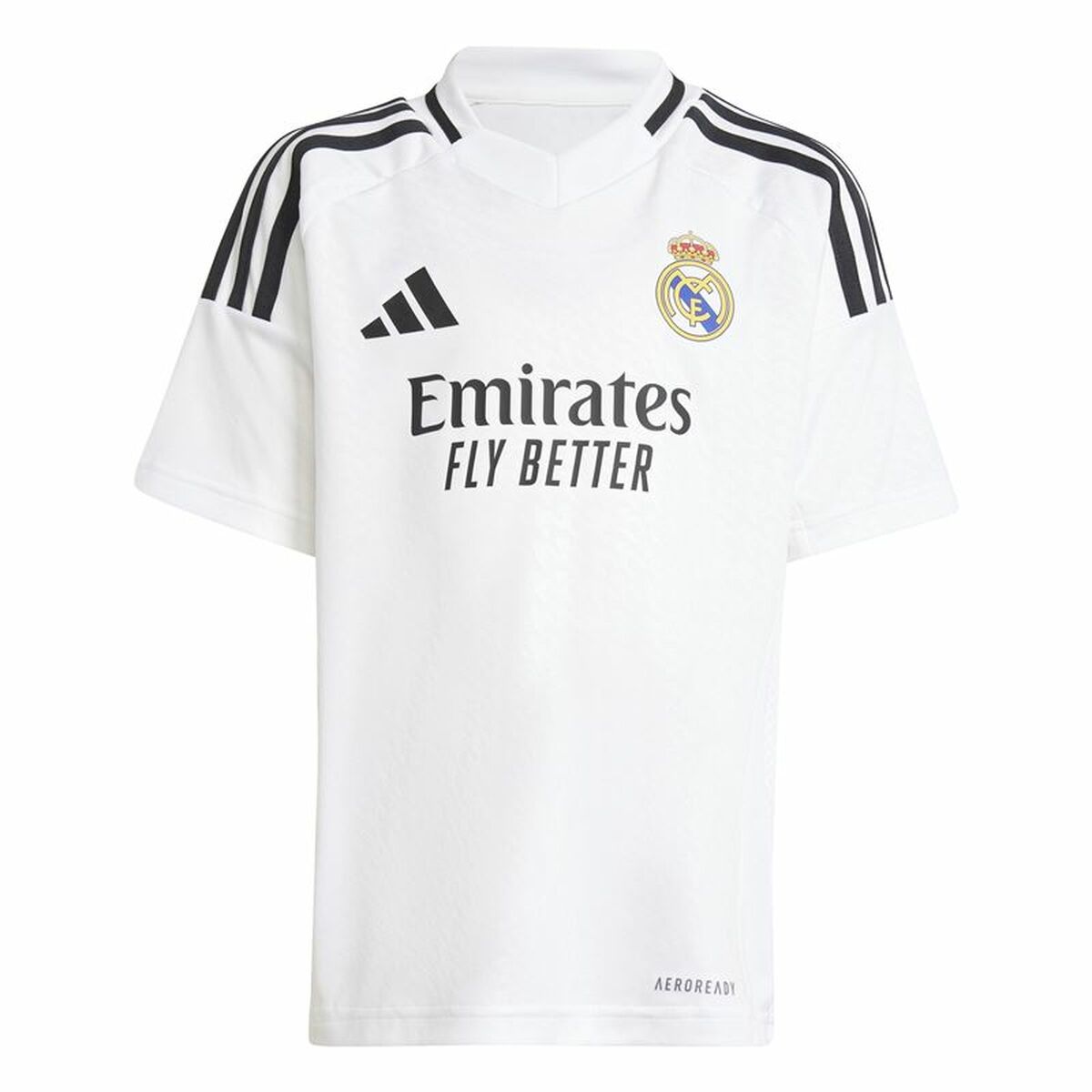 Image secondaire de Ensemble Équipement de Football pour Enfants Adidas Real Madrid 24/25 Home Set Blanc (4-5 Ans)