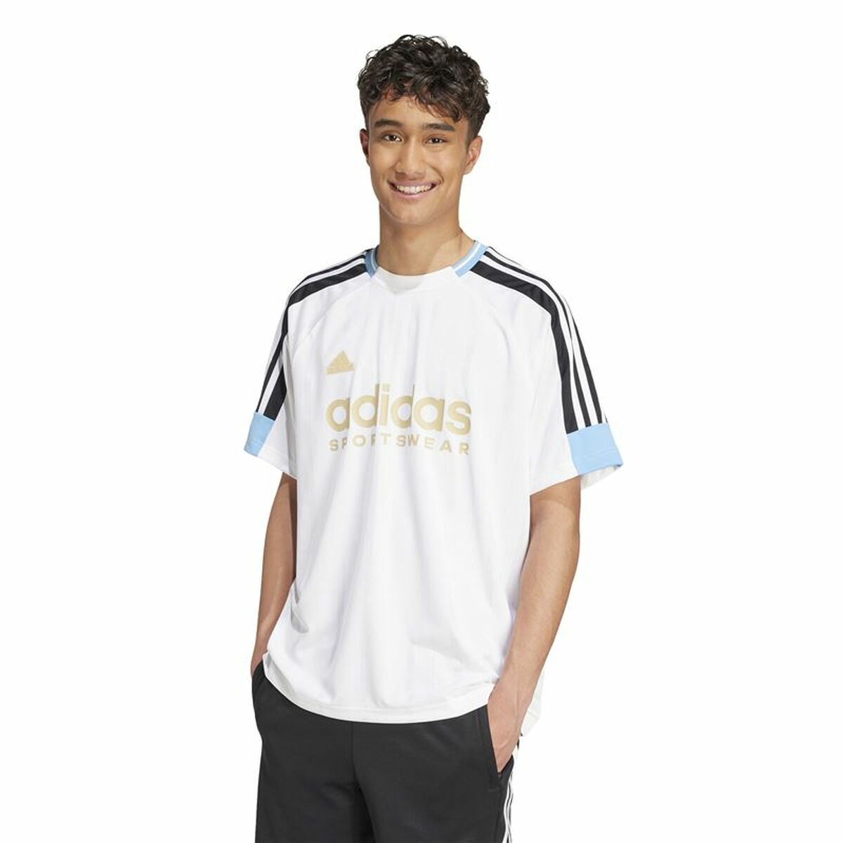 Image secondaire de T-shirt à manches courtes homme Adidas Tiro Nations Blanc