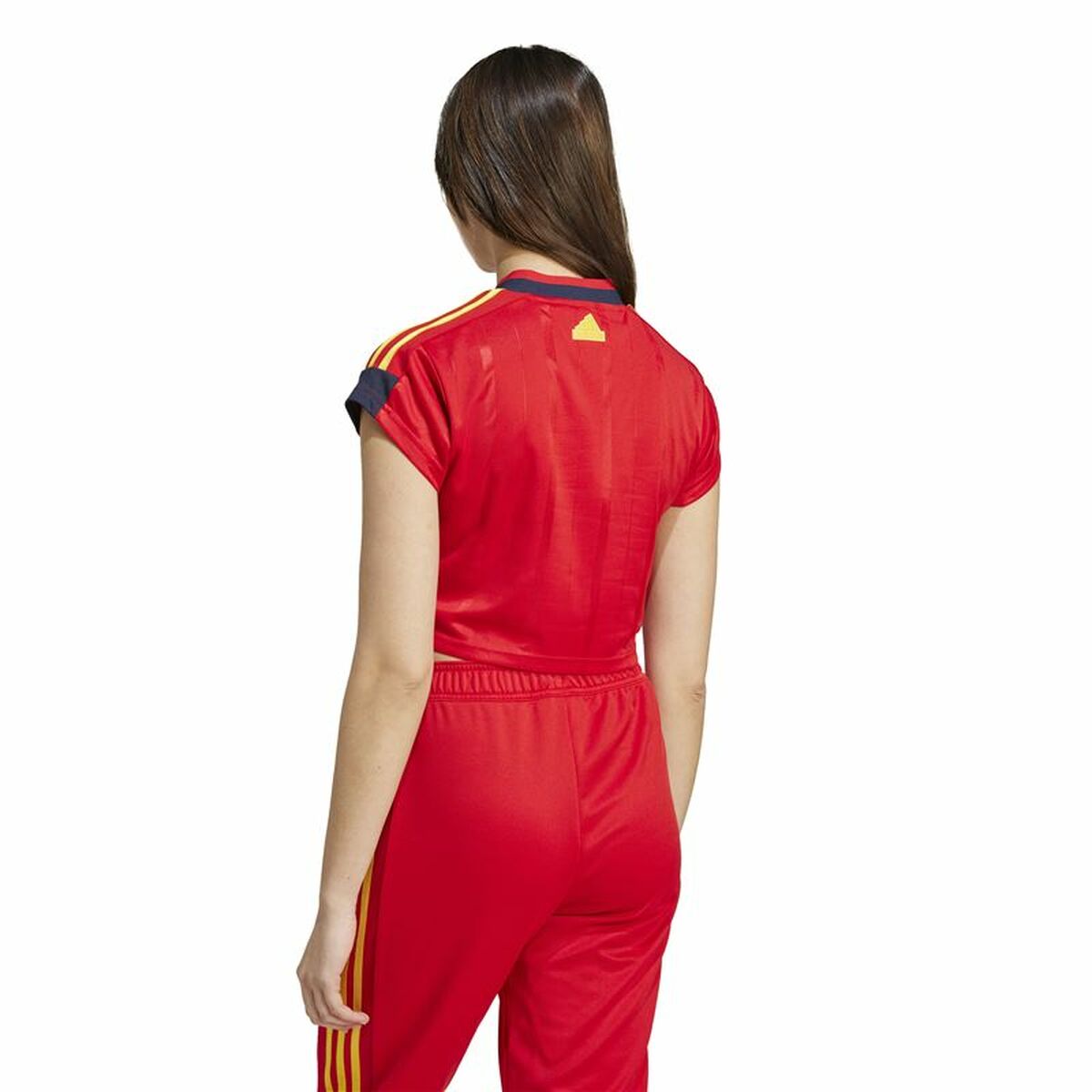 Dames-T-Shirt met Korte Mouwen Adidas Tiro Cut 3 Rood