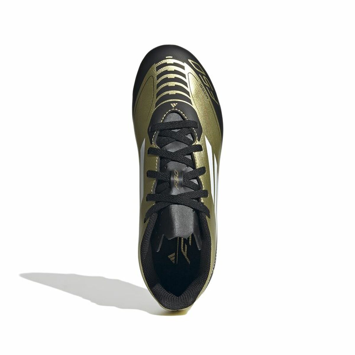 Image secondaire de Chaussures de foot pour Enfants Adidas F50 Club Messi Blanc Doré