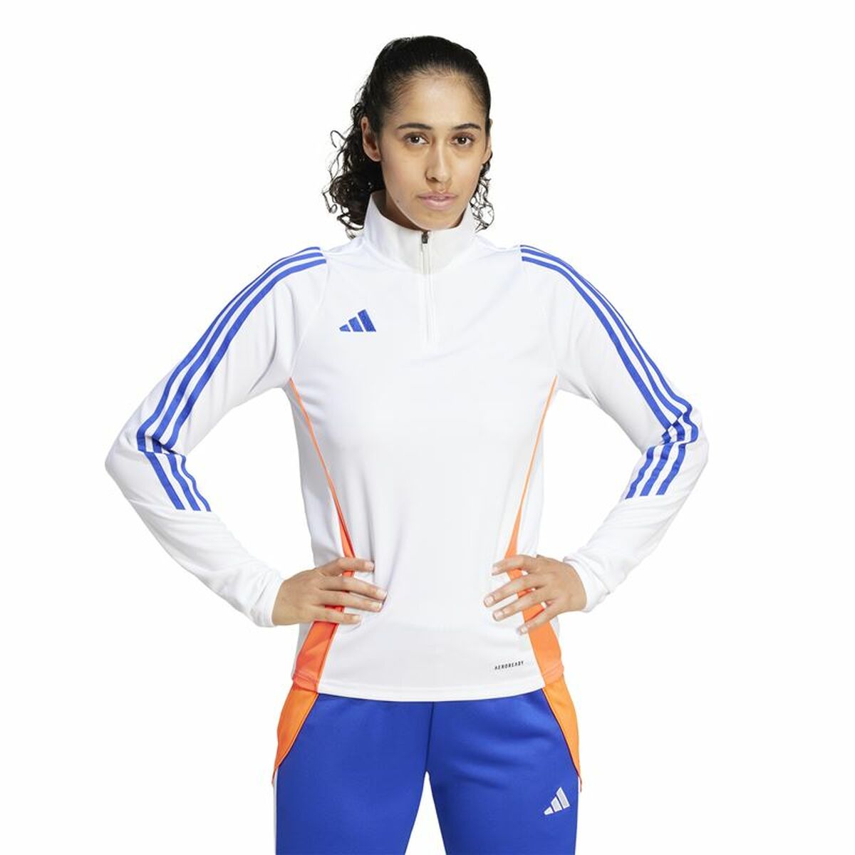 Image secondaire de Sweat sans capuche femme Adidas Tiro24 Training Blanc
