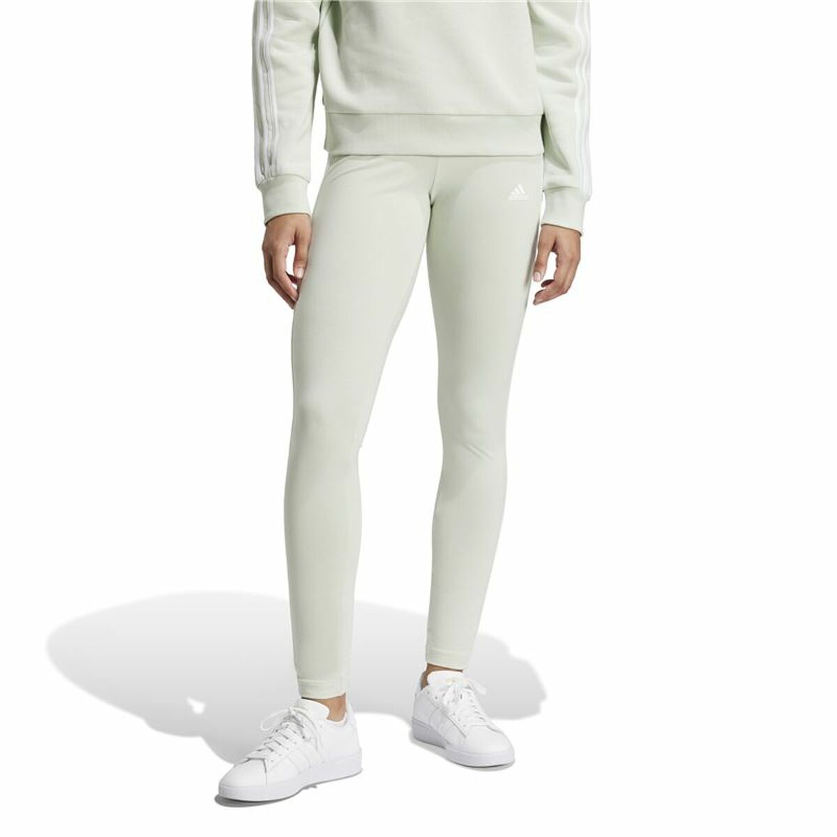 Image secondaire de Leggings de Sport pour Femmes Adidas Essentials 3-Stripes Vert