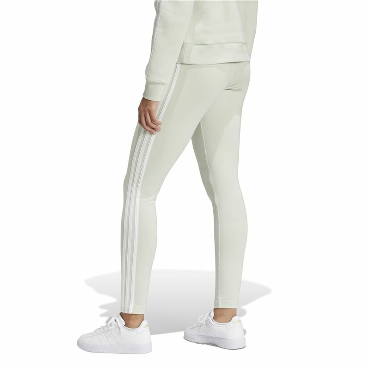 Sportleggings voor Dames Adidas Essentials 3-Stripes Groen