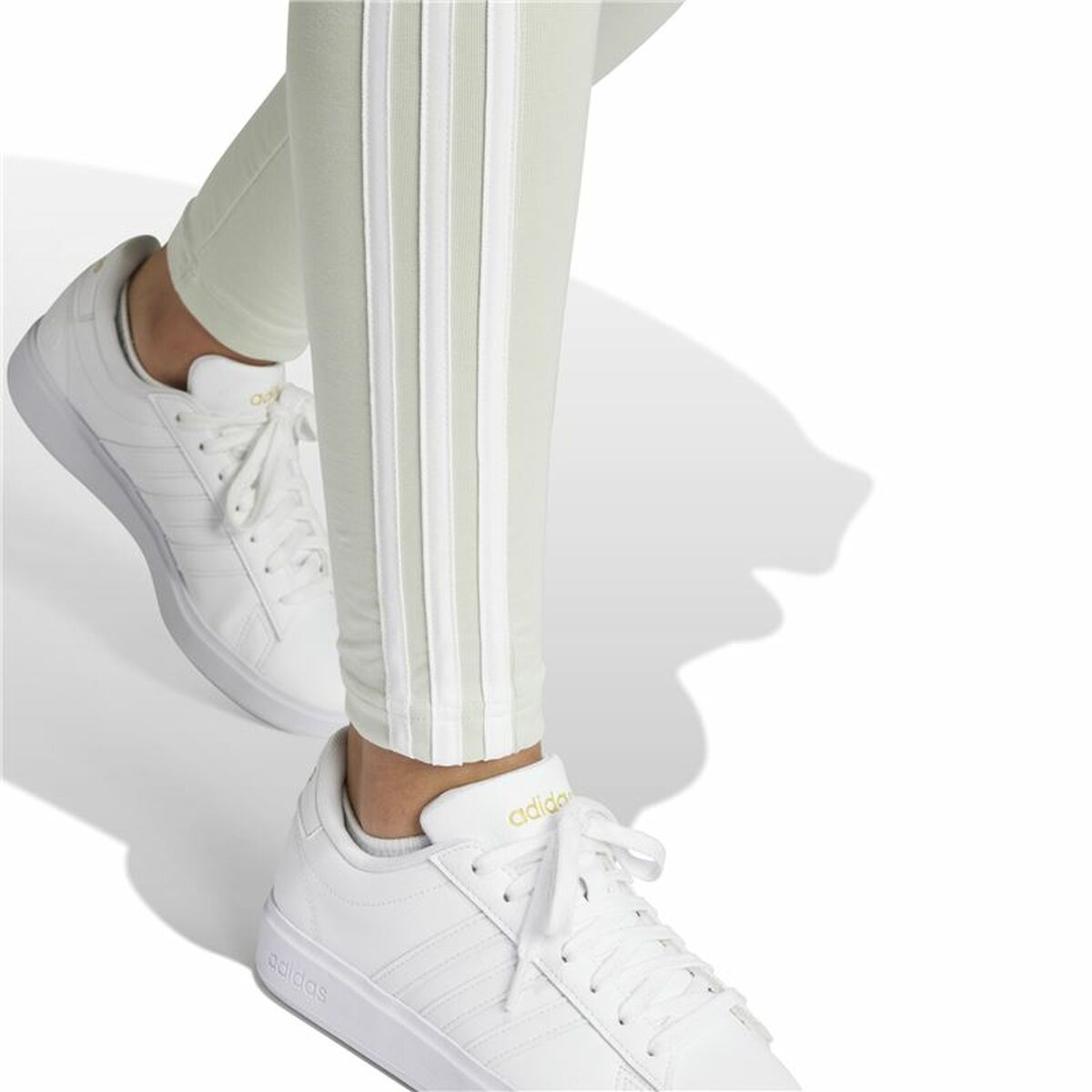 Sportleggings voor Dames Adidas Essentials 3-Stripes Groen