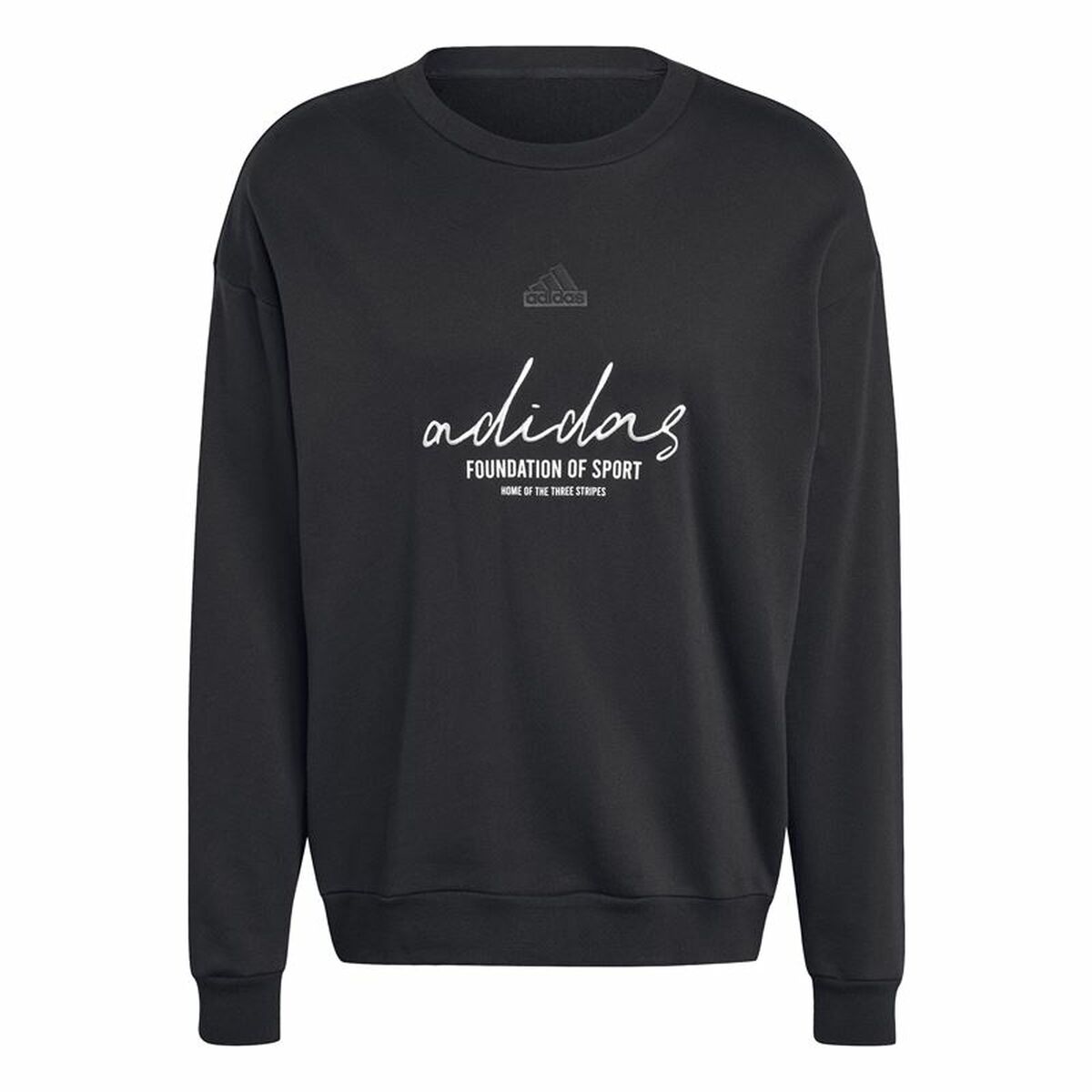 Sweat sans capuche homme Adidas Brand Love French Terry Noir