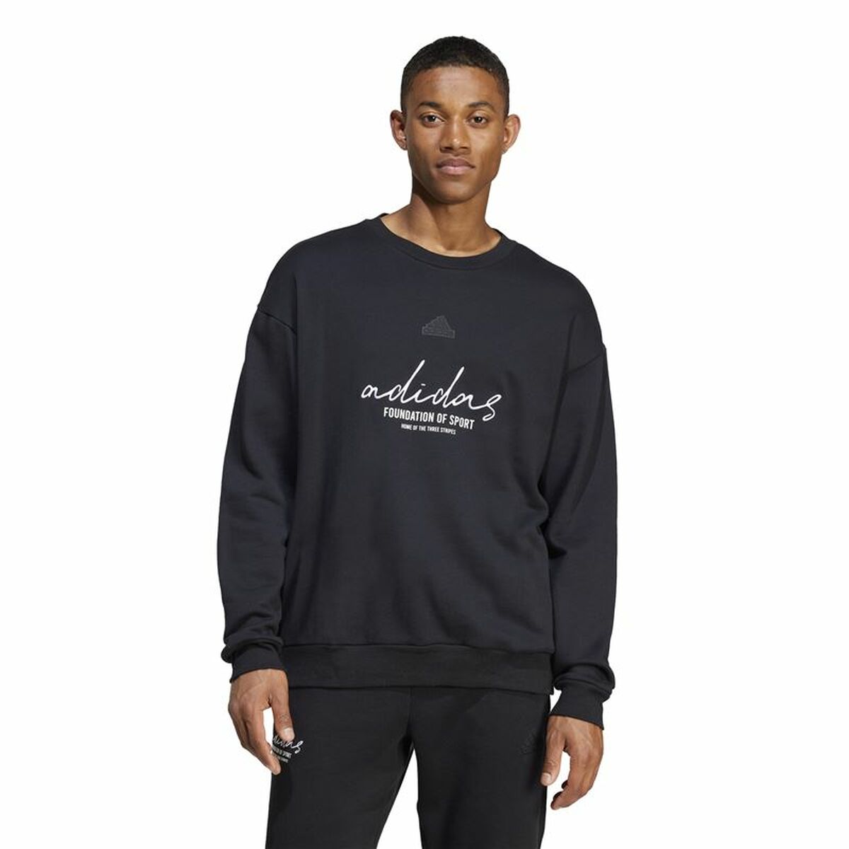 Image secondaire de Sweat sans capuche homme Adidas Brand Love French Terry Noir