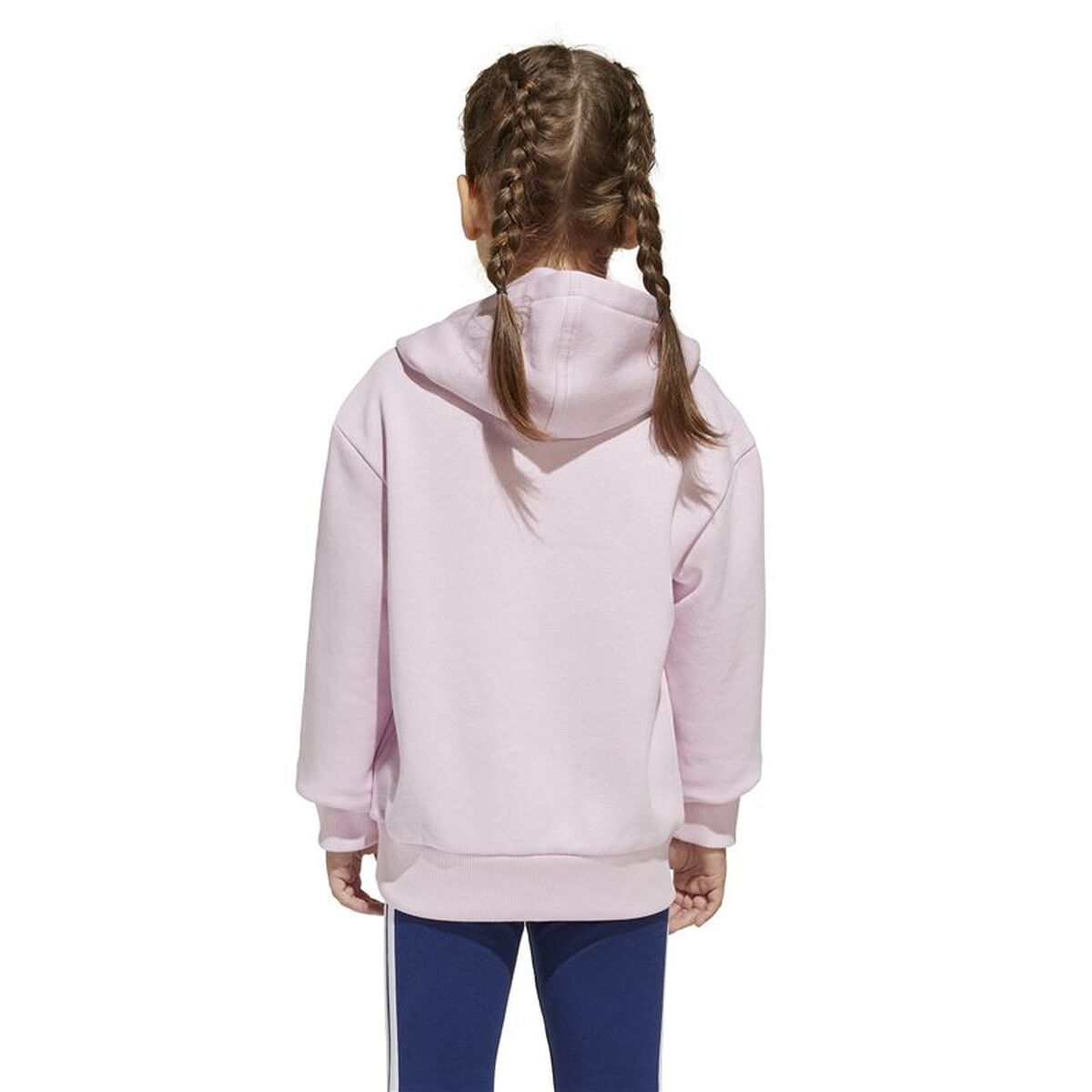 Hooded Sweatshirt for Girls Adidas LK SL FL HD Pink