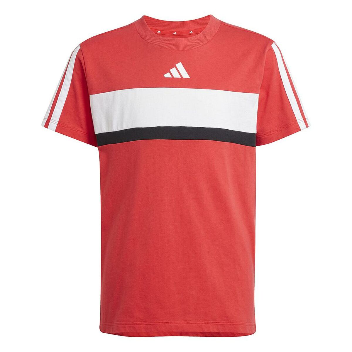 T shirt à manches courtes Enfant Adidas J 3S TIB T JI6213 Rouge