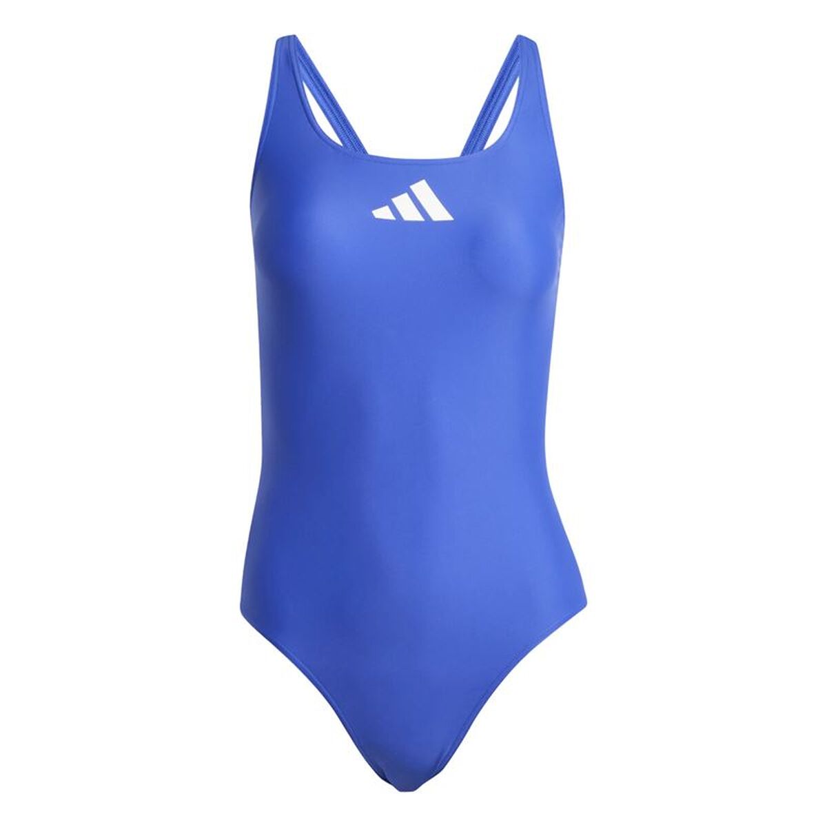 Damesbadpak Adidas 3 Bars Suit Blauw