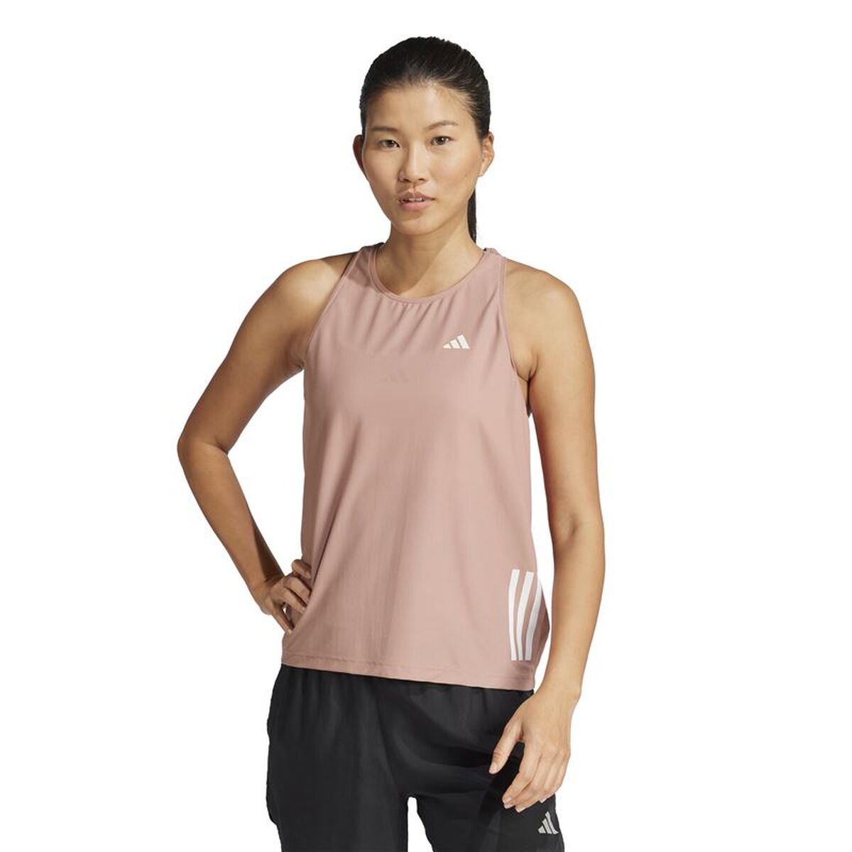 Women’s Sleeveless T-shirt Adidas  Own the Run Pink Running