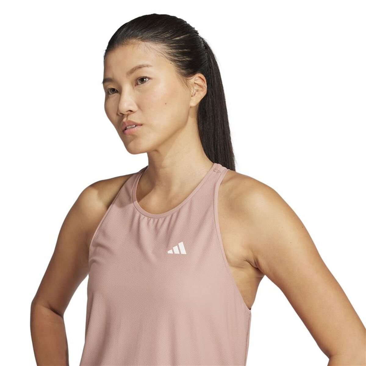 Women’s Sleeveless T-shirt Adidas  Own the Run Pink Running