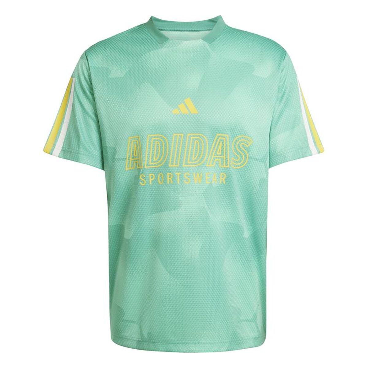 Heren-T-Shirt met Korte Mouwen Adidas Tiro Np Wit Aquamarijn