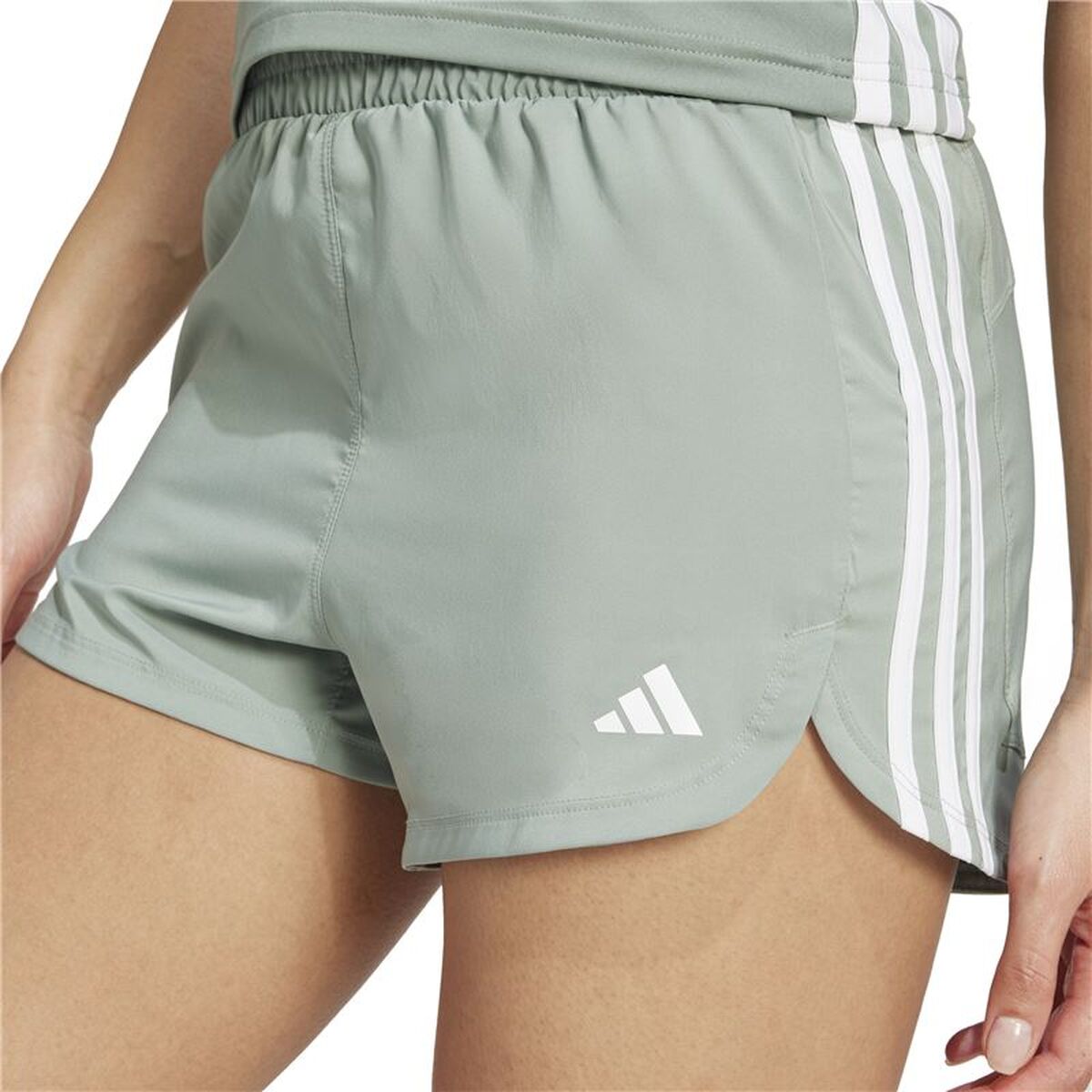 Sportbroeken voor Dames Adidas Pacer Wvn High Groen