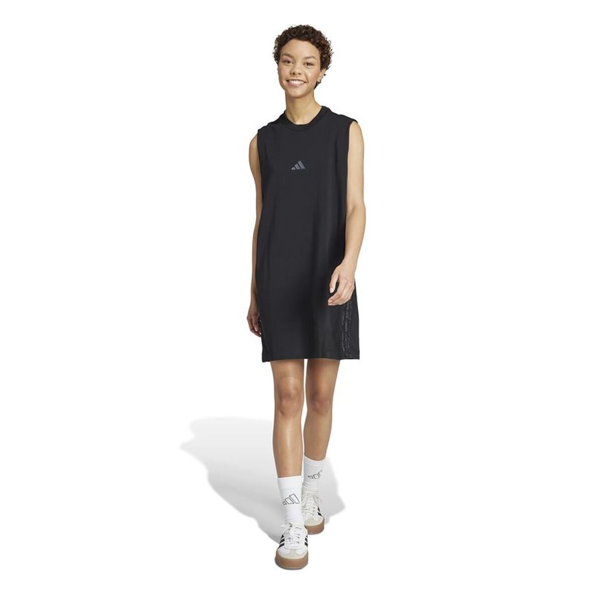 Jurk Adidas Aop 3stripes Zwart