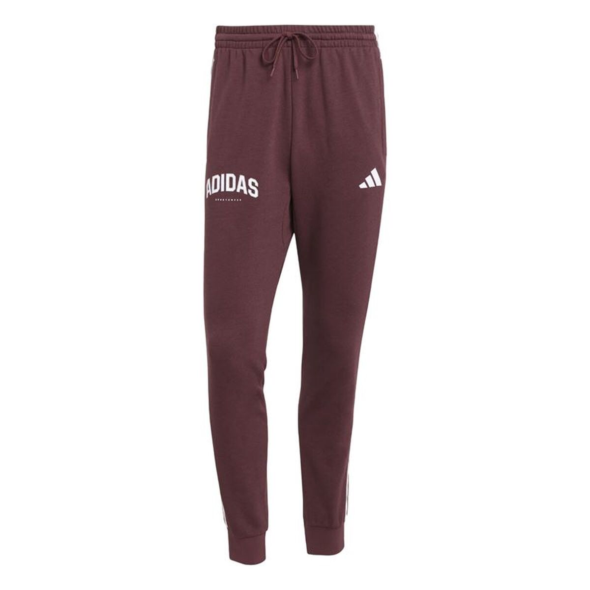 Lange sportbroek Adidas 3 Bandas Bordeaux Mannen