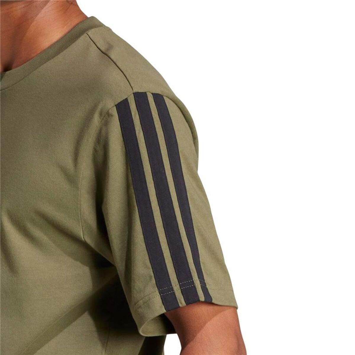 Mens Short Sleeve T-Shirt Adidas JW1947 Olive