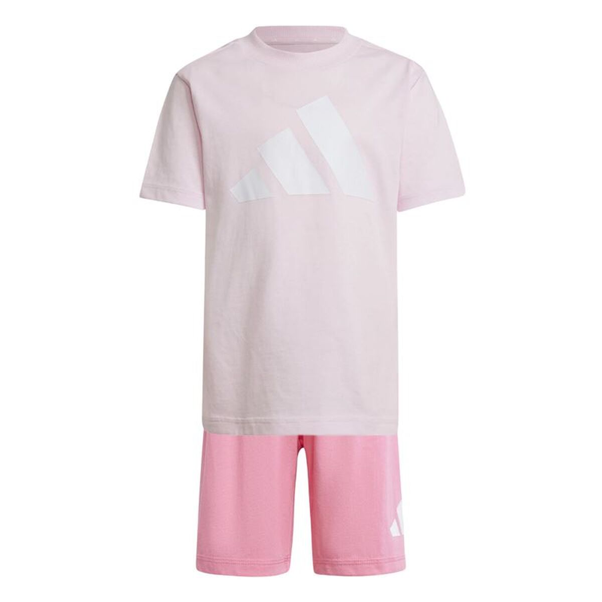 Sportoutfit voor kinderen Adidas LK Big Logo Roze 2 Onderdelen