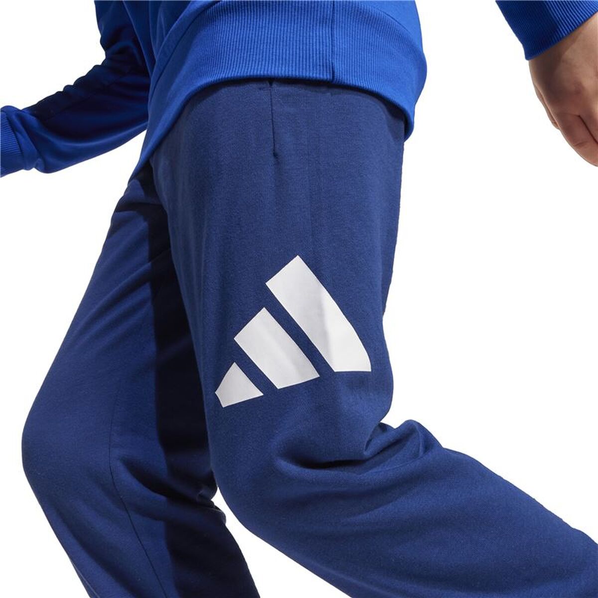 Joggingpak voor kinderen Adidas Big Logo French Terry Jog Blauw