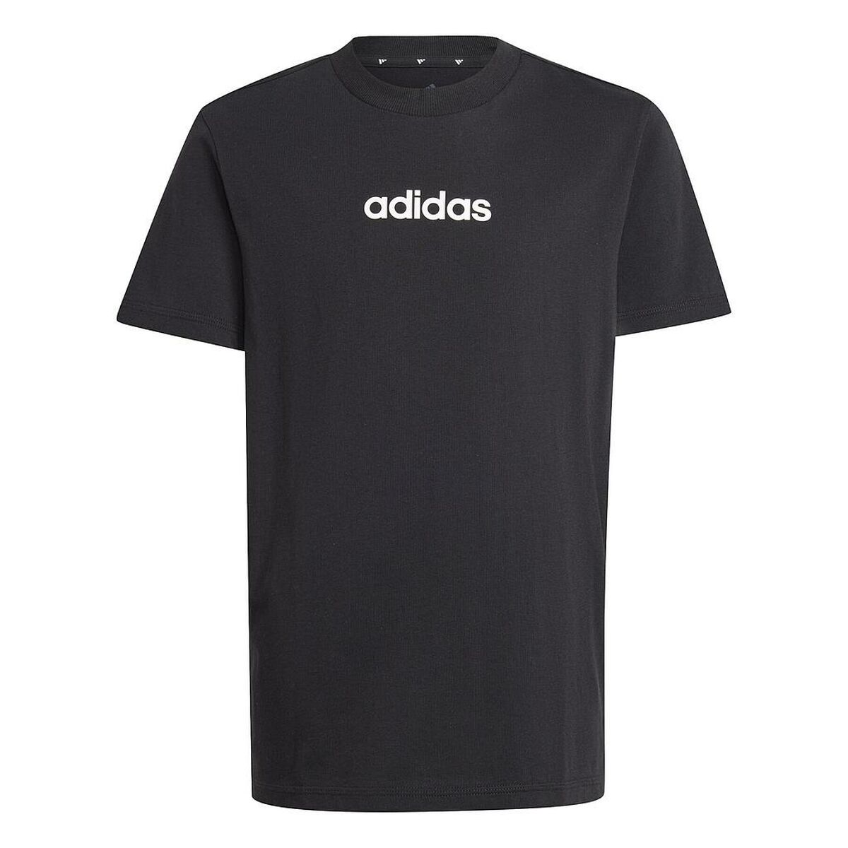T shirt à manches courtes Enfant Adidas J LIN TEE 160 JC9748 Noir