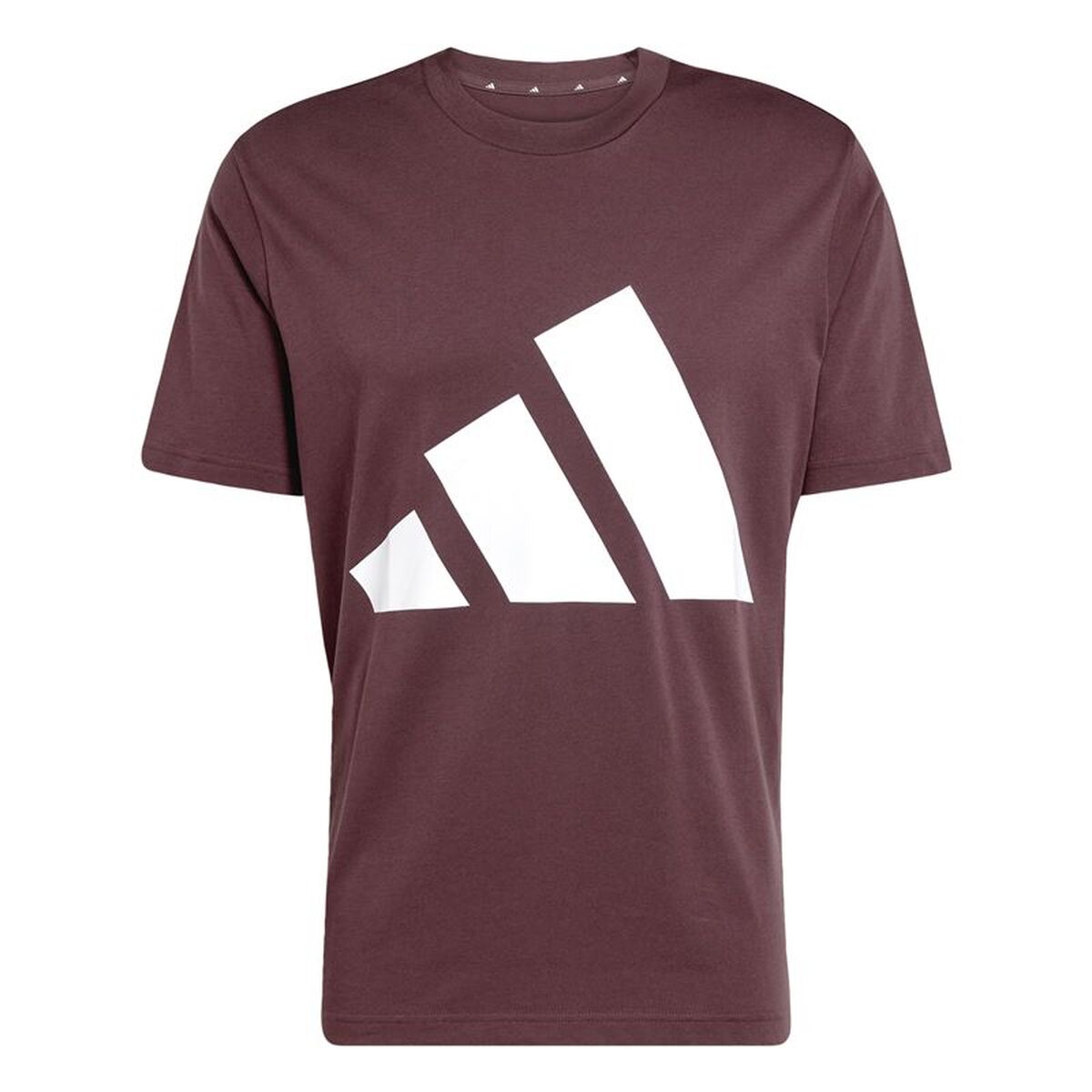 Heren-T-Shirt met Korte Mouwen Adidas Big Logo Sj Kastanjebruin