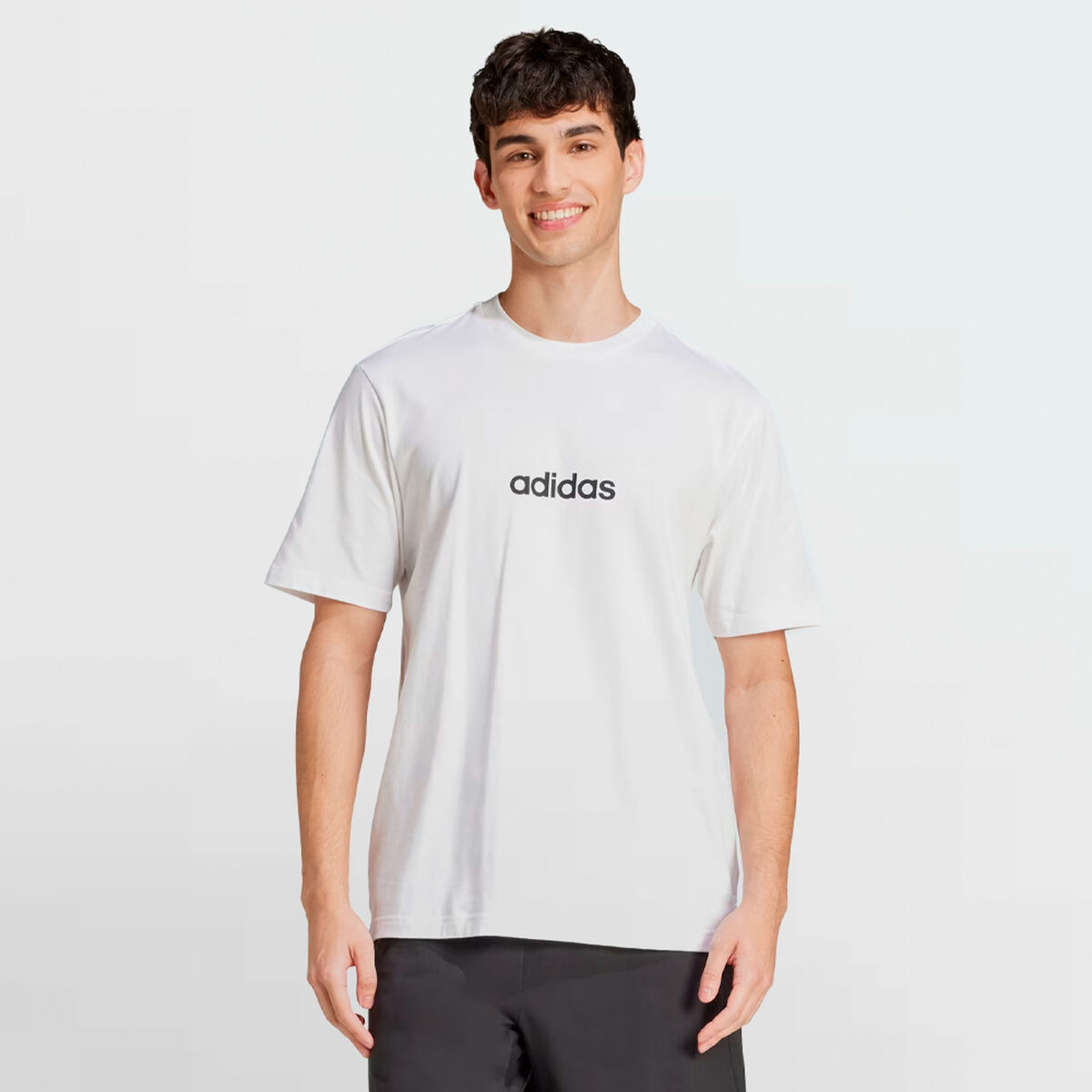 Image secondaire de T-shirt à manches courtes homme Adidas M LIN SJ T JE9000 Blanc