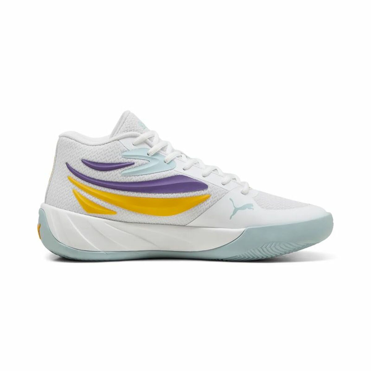Basketball Shoes for Adults Puma Court Pro White Yellow Basketball Shoes for Adults Puma Court Pro White Yellow