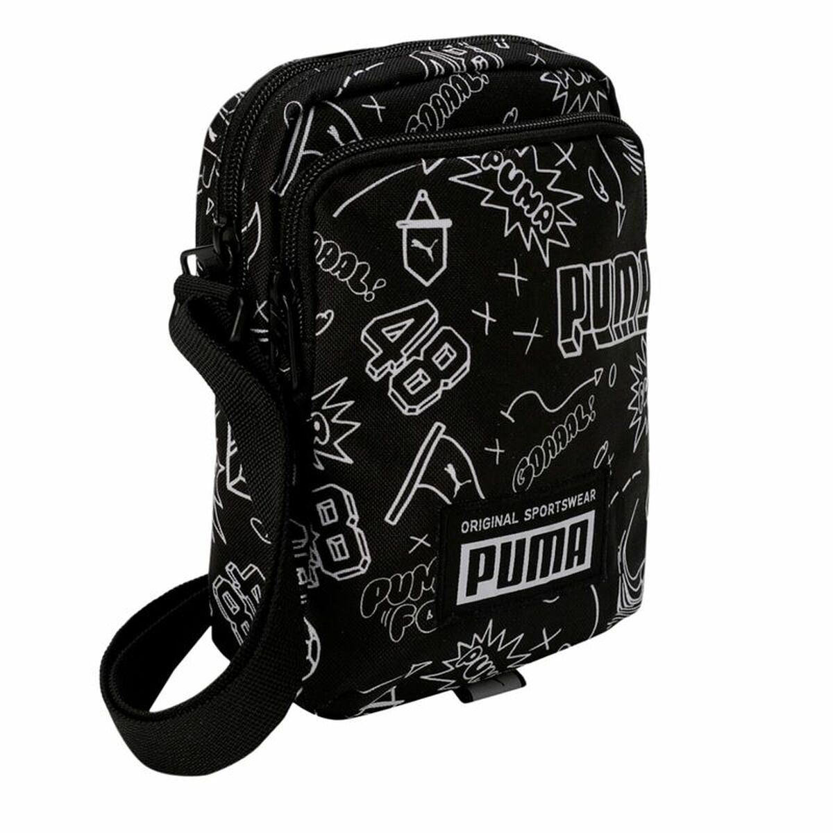 Sac à Bandoulière Puma Academy Portable Noir