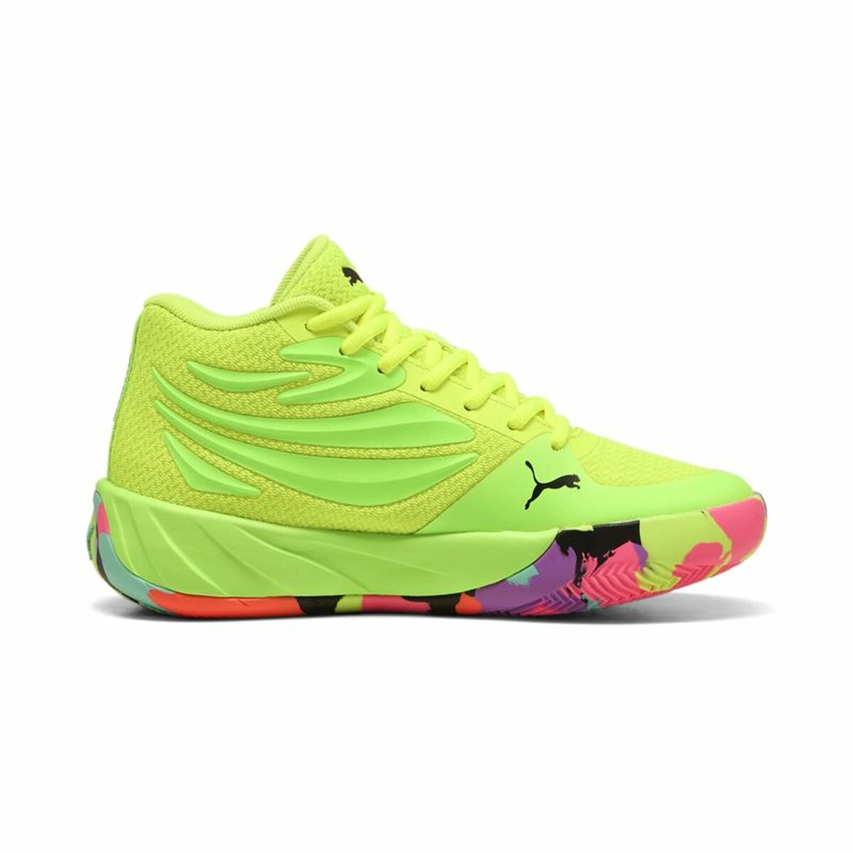 Image secondaire de Chaussures de Basket-Ball pour Adultes Puma Court Pro Marble Jaune