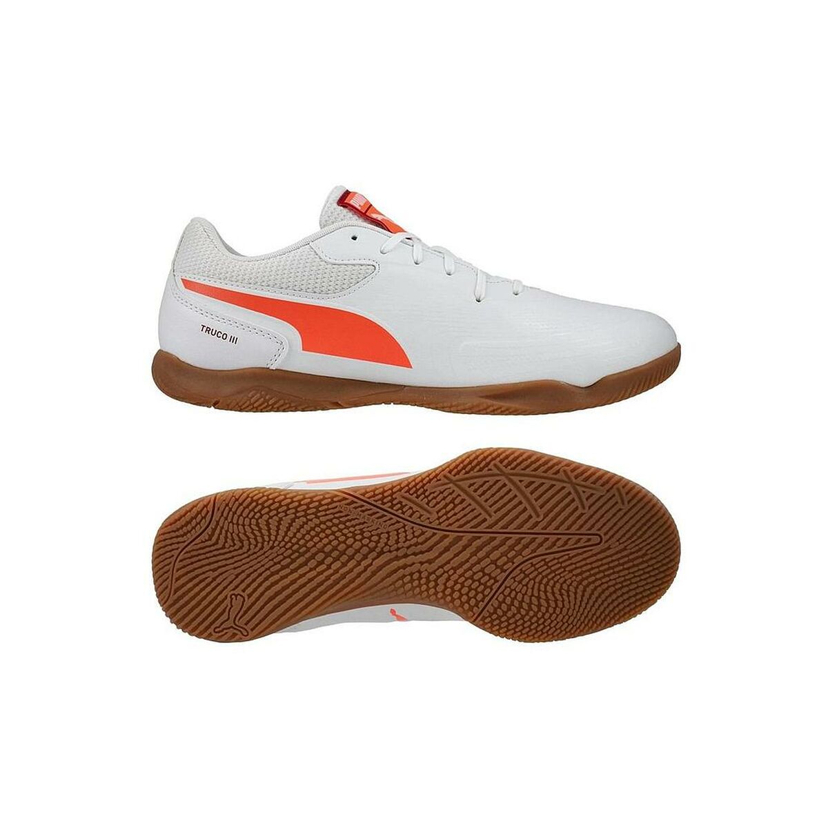 Chaussures de Futsal pour Adultes Puma TRUCO III 107979 04 Blanc