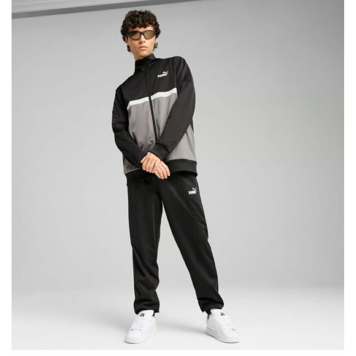 Image secondaire de Survêtement pour Adultes Puma POLY COLORBLOCK SUIT 684850 01 Noir Homme