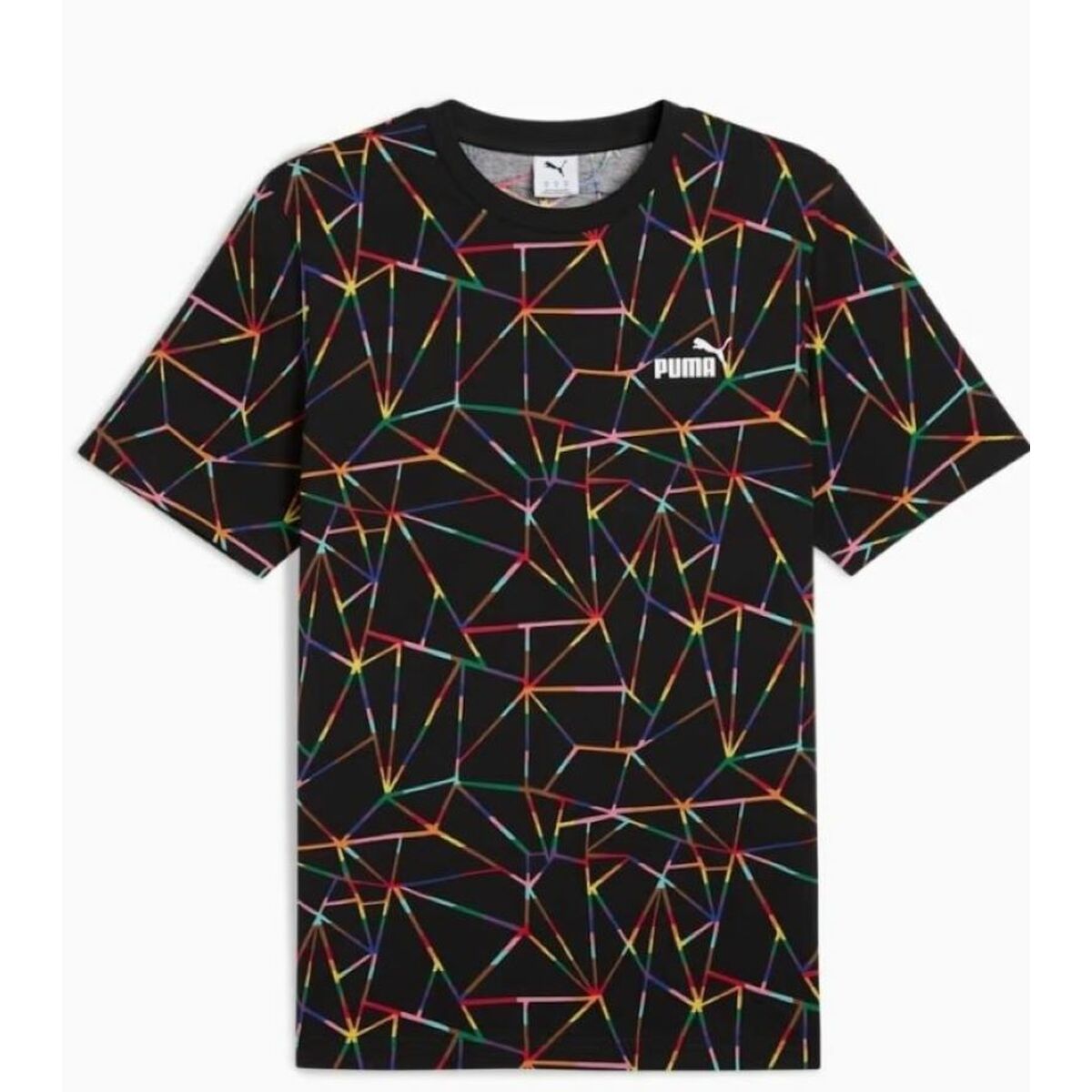 T-shirt à manches courtes homme Puma LOVE UNITED AOP Tee Noir