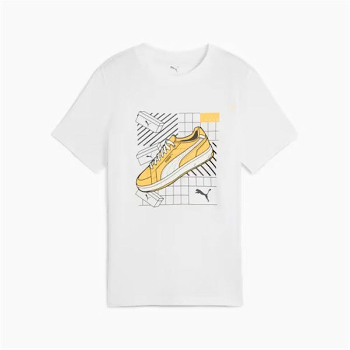 Image secondaire de T shirt à manches courtes Enfant Puma Puma Graphics IV B Blanc