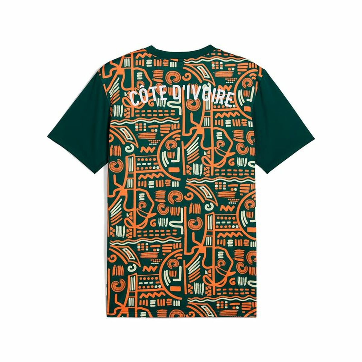 Image secondaire de Maillot de Football à Manches Courtes pour Homme Puma Cote d'Ivore Prematch Ss Vert