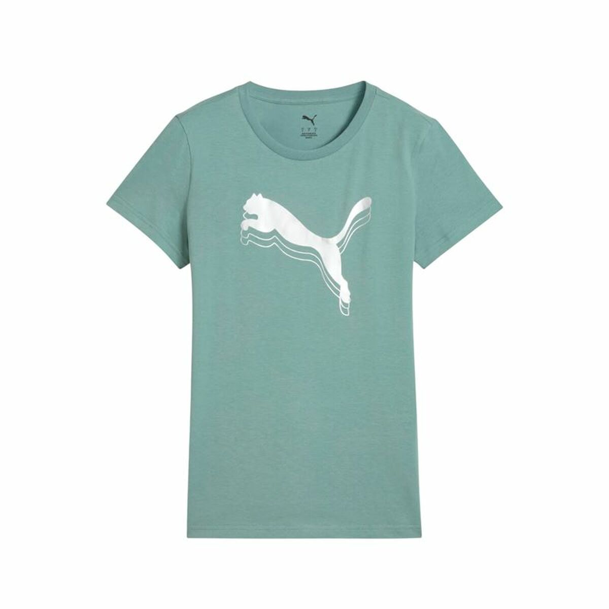 T-shirt à manches courtes femme Puma Essentials MetallicGreen Moonetalli