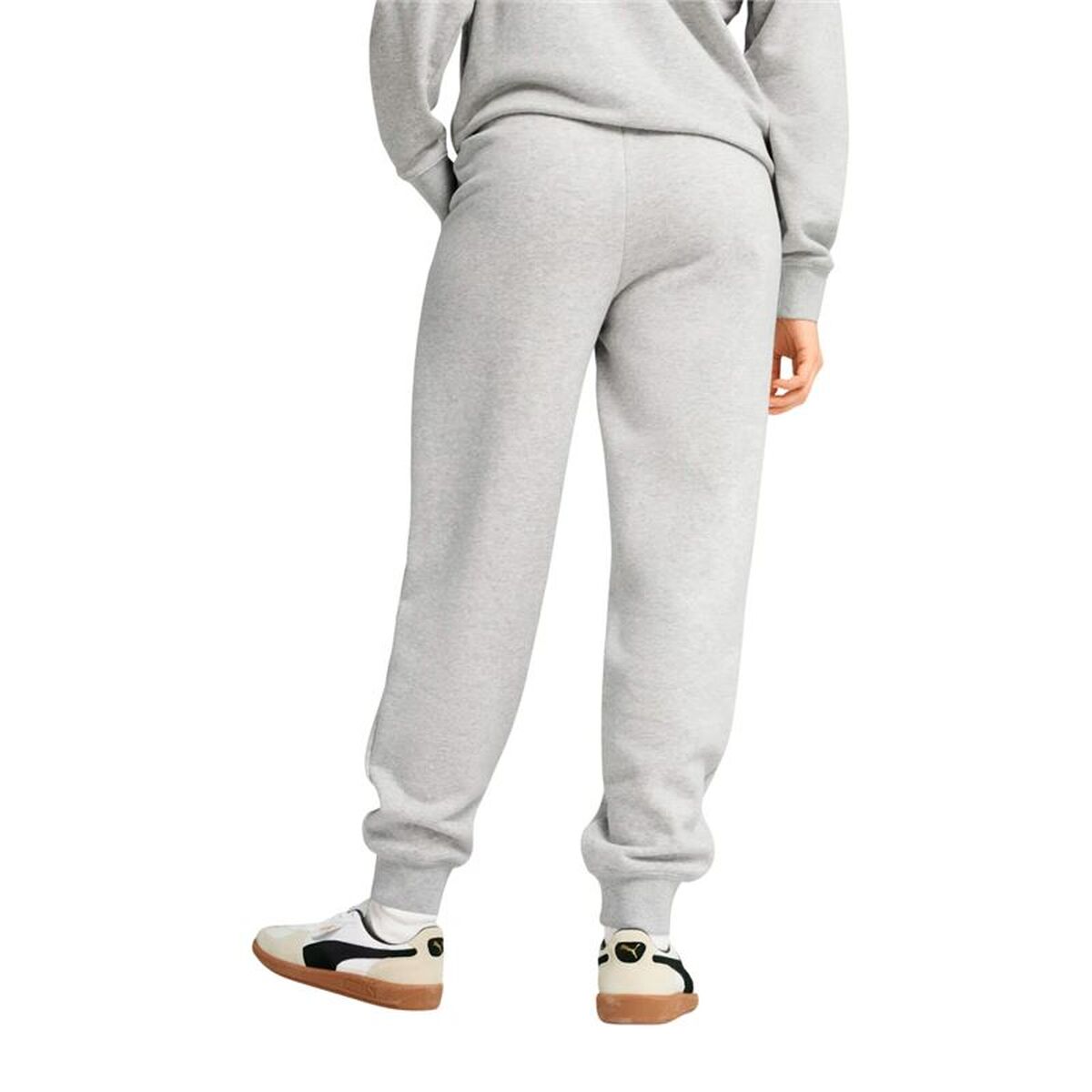 Lange sportbroek Puma Essentials Small No. 1 Logo Lichtgrijs Vrouw