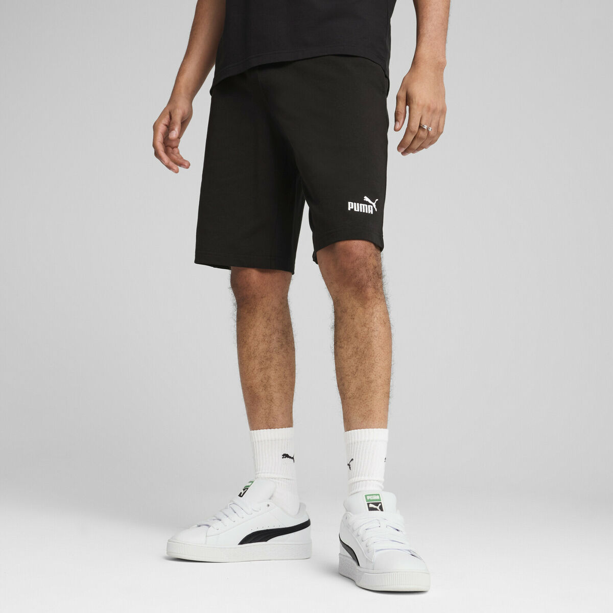 Image secondaire de Short de Sport Puma ESS No. 1 Logo Jersey Shorts 10'''' C/O Noir