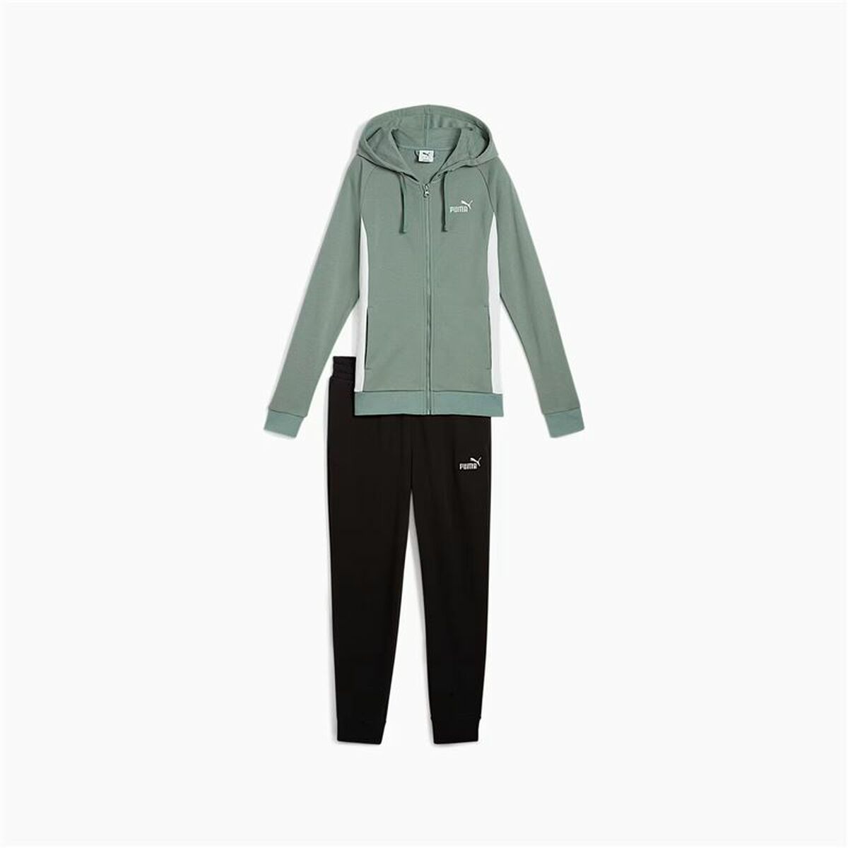 Image secondaire de Survêtement Femme Puma Chándal Puma Hooded Sweat Suit Tr Bleu Vert