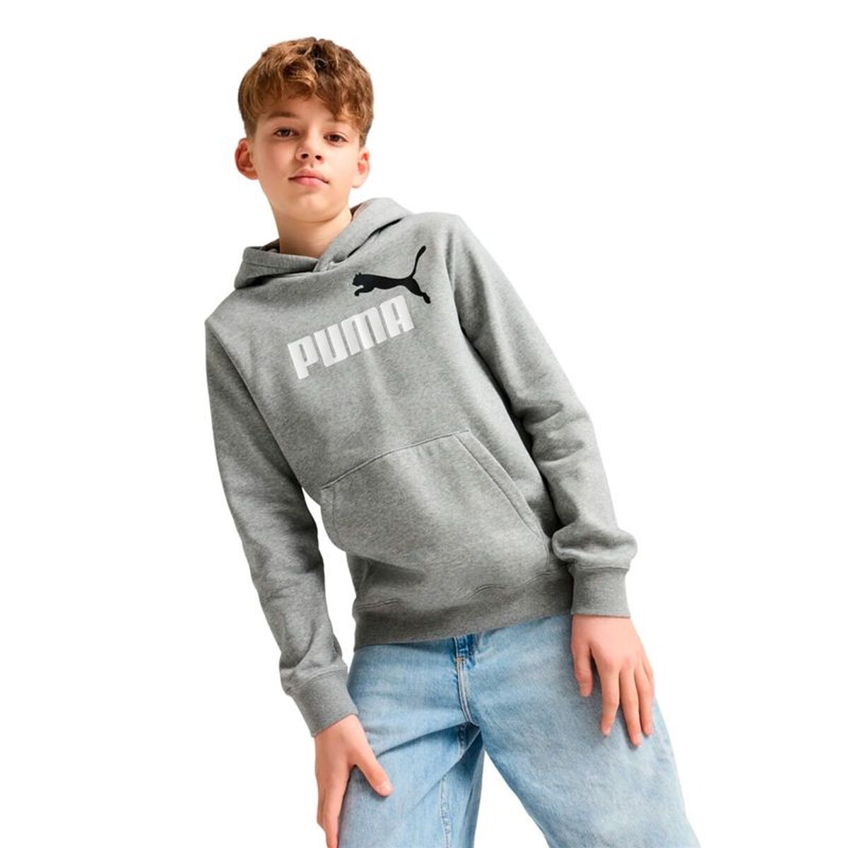 Kinderhoodie Puma Essentials 2 Color No.1 Grijs