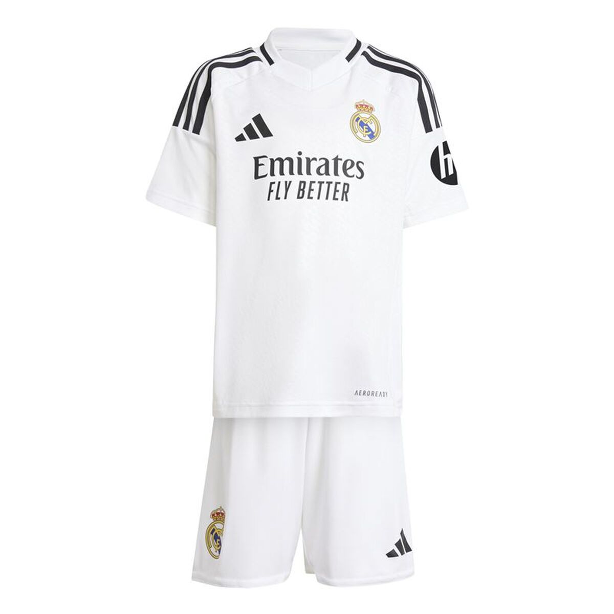 Kinder Voetbaluitrusting Set Adidas Real Madrid 24/25 Home Wit