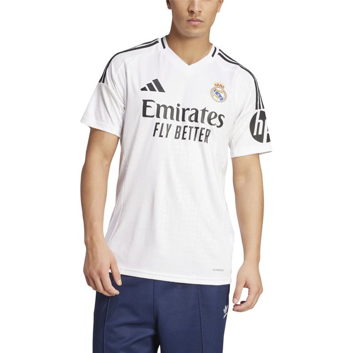 Heren Voetbal T-shirt met Korte Mouwen Adidas Real Madrid 24/25 Home Wit