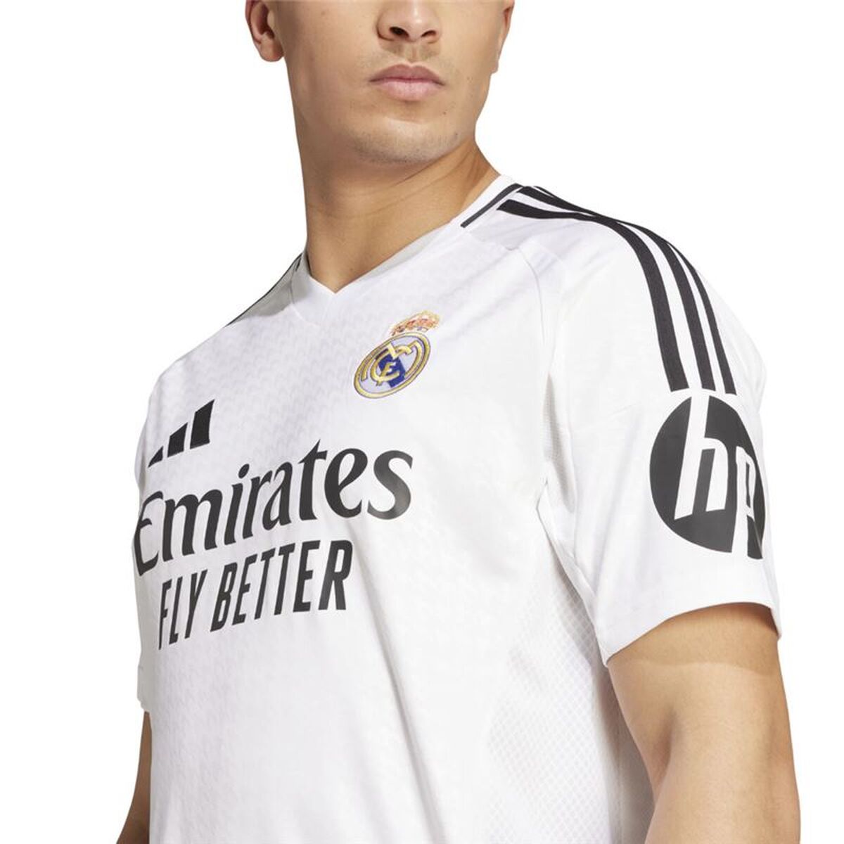 Heren Voetbal T-shirt met Korte Mouwen Adidas Real Madrid 24/25 Home Wit