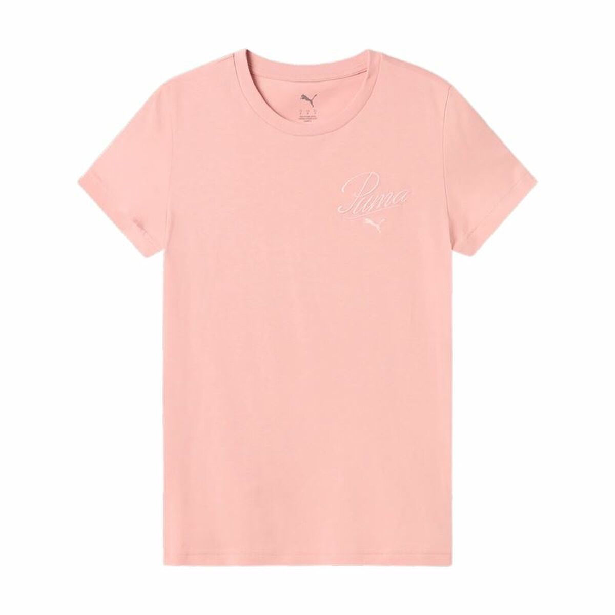 T-shirt à manches courtes femme Puma Essentials Script Rose