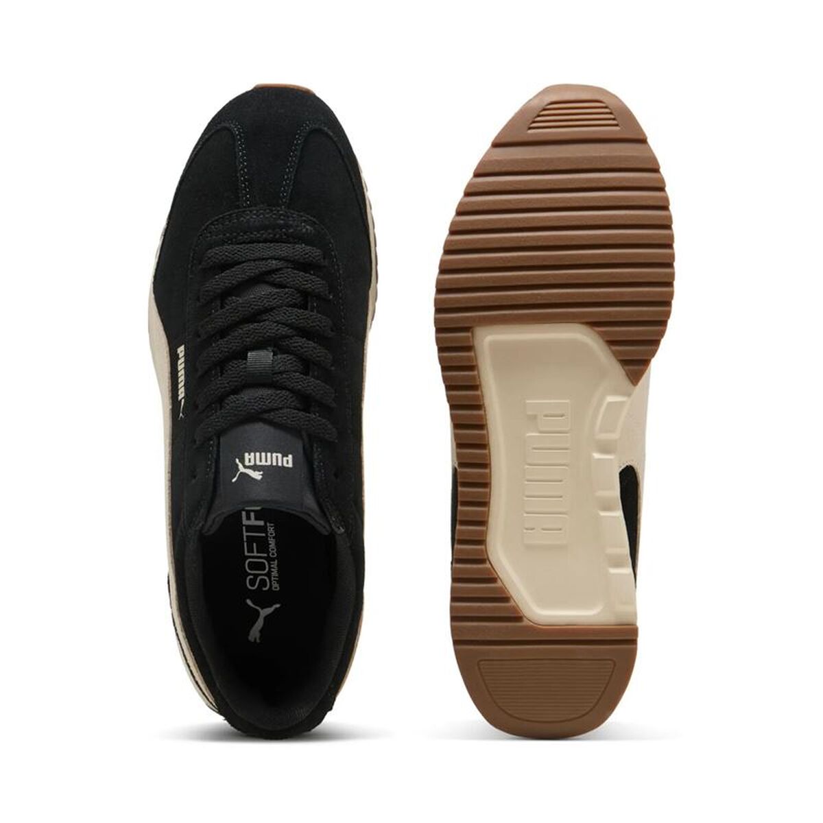 Casual Herensneakers Puma R78 Wind Sd Zwart