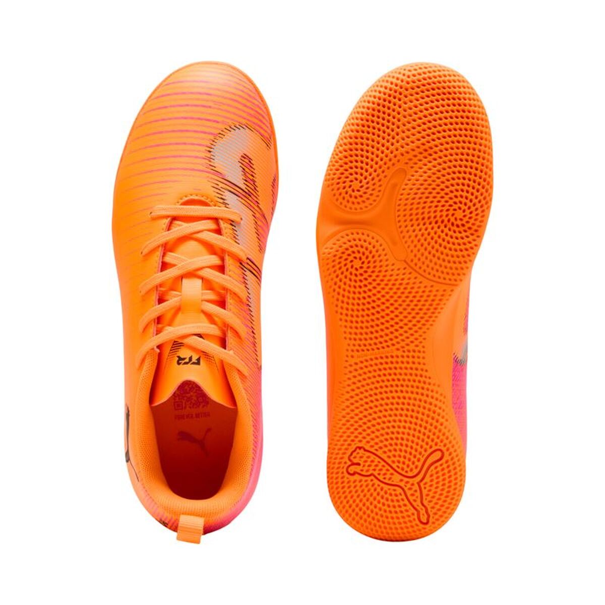 Volwassenen Zaalvoetbalschoenen Puma Future 8 Play It Heat Oranje