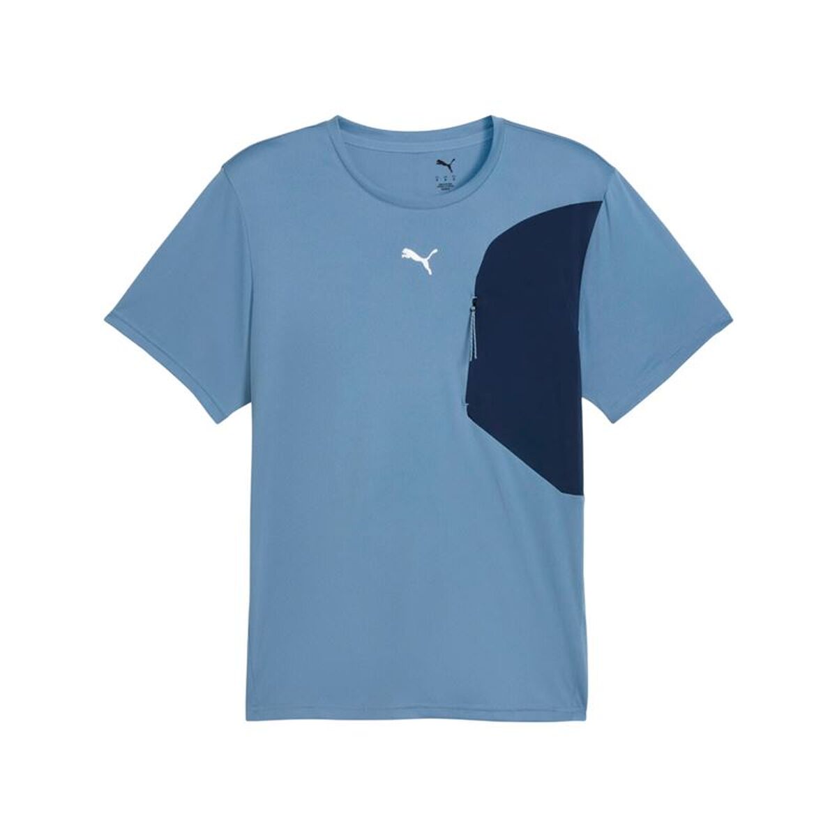Heren-T-Shirt met Korte Mouwen Puma M Flex Pocket Blauw