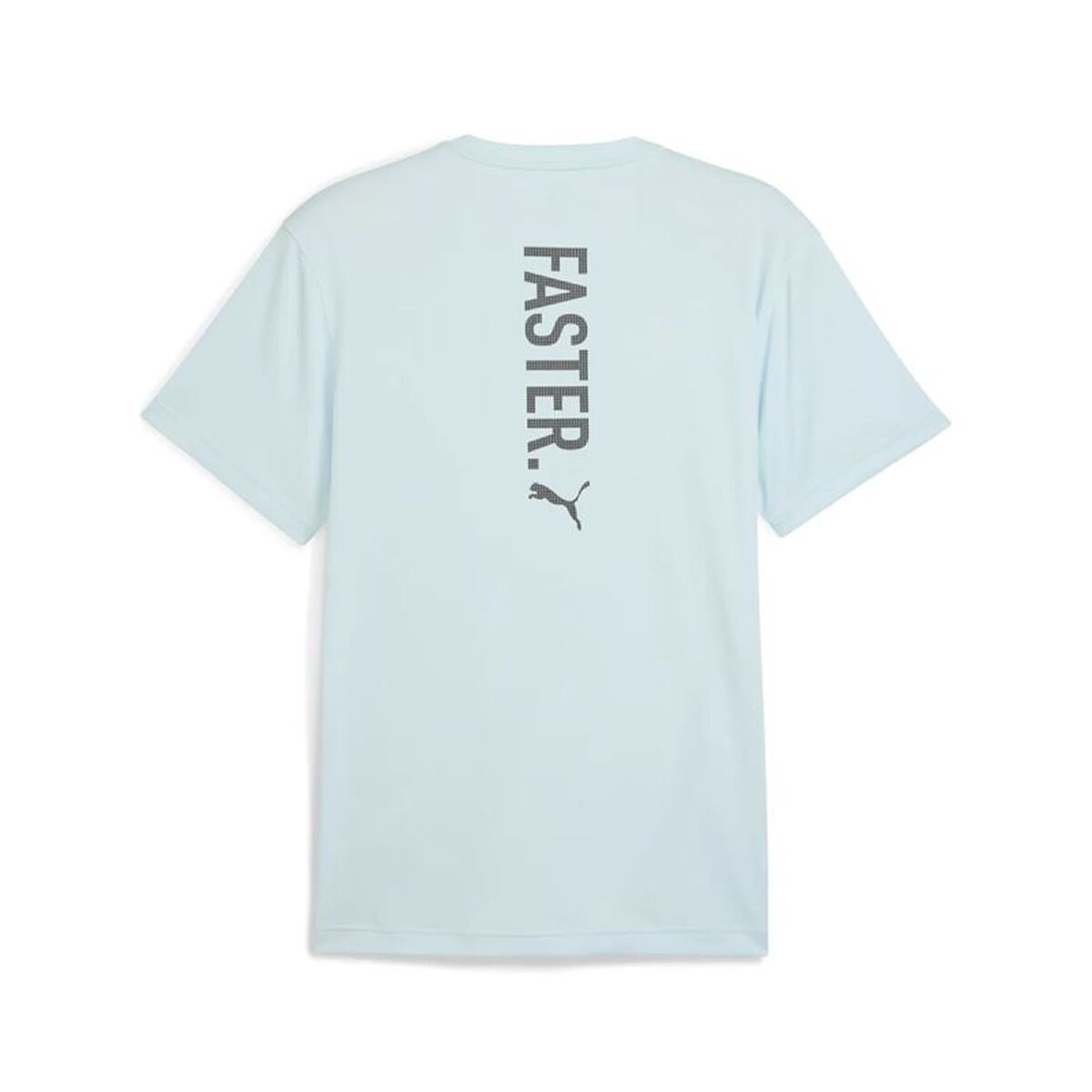 Heren-T-Shirt met Korte Mouwen Puma Graphics Running Fas Licht Blauw